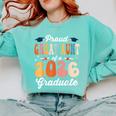 Proud Great Aunt Of a Class Of 2026 Graduate Graduation Comfort Colors Sweatshirt Chalky Mint