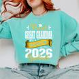 Proud Great Grandma Of a Class Of 2026 Graduate Graduation Comfort Colors Sweatshirt Chalky Mint