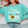 Proud Lil Cousin Of A Class Of 2025 Senior Graduation 2025 Comfort Colors Sweatshirt Chalky Mint