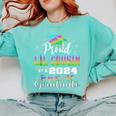 Proud Little Cousin Of PreK School Graduate 2024 Graduation Comfort Colors Sweatshirt Chalky Mint