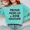 Proud Mom Of A 2018 Graduate Mama Graduation Comfort Colors Sweatshirt Chalky Mint