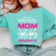 Proud Mom Of 2019 Graduate Class 2019 Tshirt Graduation Comfort Colors Sweatshirt Chalky Mint