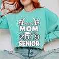 Proud Mom Of A 2019 Senior School Graduation Shirt Comfort Colors Sweatshirt Chalky Mint