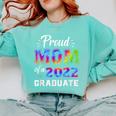 Proud Mom Of a 2022 Graduate Matching Tie Dye Graduation Comfort Colors Sweatshirt Chalky Mint