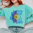 Proud Mom Of a 2022 Senior Shirt Graduation 2022 Women's Comfort Colors Sweatshirt Chalky Mint
