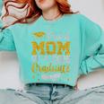 Proud Mom Of A 2025 Graduate Senior Class Of 2025 Graduation Comfort Colors Sweatshirt Chalky Mint