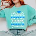 Proud Mom Of 5th Grade Graduate 2024 Elementary Graduation Comfort Colors Sweatshirt Chalky Mint