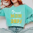 Proud Mom Of a Class Of 2021 Graduate Graduation Senior 2021 Comfort Colors Sweatshirt Chalky Mint
