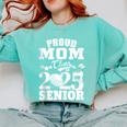 Proud Mom Class Of 2025 Graduation Senior Golf Player Mom Comfort Colors Sweatshirt Chalky Mint
