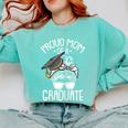 Proud Mom Of A Graduate Graduation Mama Mother Comfort Colors Sweatshirt Chalky Mint