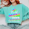 Proud Mom Of Kindergarten Graduate 2025 Graduation Mom Comfort Colors Sweatshirt Chalky Mint