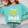 Proud Mom Of Two Class Of 2025 Graduates Twins Graduation Comfort Colors Sweatshirt Chalky Mint