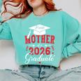 Proud Mother Of a Class Of 2026 Graduate For Graduation Comfort Colors Sweatshirt Chalky Mint