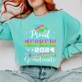 Proud Nephew Of Kindergarten Graduate 2024 Graduation Nephew Comfort Colors Sweatshirt Chalky Mint