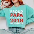 Proud Papa Of A Class Of 2018 Graduate Shirt Graduation Comfort Colors Sweatshirt Chalky Mint