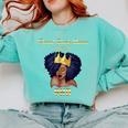Proud Queen PhD Doctorate Degree Graduation T-Shirt Comfort Colors Sweatshirt Chalky Mint