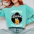Proud Queen PhD Doctorate Degree Graduation Woman Girl Comfort Colors Sweatshirt Chalky Mint