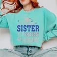 Proud Sister Of Two Class Of 2025 Graduates Twins Graduation Comfort Colors Sweatshirt Chalky Mint