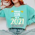 Proud Son Of A 2021 Graduate Graduation Clothes MBA PhD Comfort Colors Sweatshirt Chalky Mint