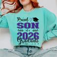 Proud Son Of a Class Of 2026 Graduate For Graduation Comfort Colors Sweatshirt Chalky Mint