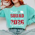 Proud Squad Of a Class Of 2026 Graduate For Graduation Comfort Colors Sweatshirt Chalky Mint