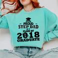 Proud Step Dad Of A Class Of 2018 Tee Graduate Graduation Z1 Comfort Colors Sweatshirt Chalky Mint