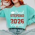 Proud Stepdad Of a Class Of 2026 Graduate For Graduation Comfort Colors Sweatshirt Chalky Mint