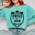 Proud Uncle Of a 2018 Grad Graduation Family Comfort Colors Sweatshirt Chalky Mint