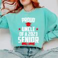 Proud Uncle Of A 2023 Senior Class Of 2023 Graduation Comfort Colors Sweatshirt Chalky Mint