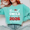 Proud Uncle Of A 2026 Graduate Senior Family Graduation Comfort Colors Sweatshirt Chalky Mint