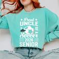 Proud Uncle Of a Soccer Senior 2026 Graduation Comfort Colors Sweatshirt Chalky Mint