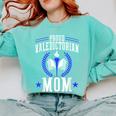 Proud Valedictorian Mom Graduation Grad Mom Class Of 2025 Comfort Colors Sweatshirt Chalky Mint