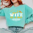 Proud Wife Of a DPT Graduate Graduation Grad Comfort Colors Sweatshirt Chalky Mint
