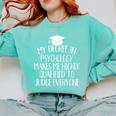 Psychology Major Graduation Comfort Colors Sweatshirt Chalky Mint