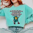 If You Can Read This Gamer Humor Gaming Introvert Comfort Colors Sweatshirt Chalky Mint