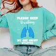 Respiratory Therapist Appreciation RT School Graduation Comfort Colors Sweatshirt Chalky Mint