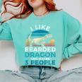 Retro Bearded Dragon Introvert For Lizard Lovers Comfort Colors Sweatshirt Chalky Mint Retro Bearded Dragon Introvert For Lizard Lovers Comfort Colors Sweatshirt Chalky Mint