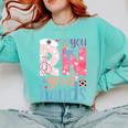 You RN Good Hands Cute Nurse Nursing Student Graduation Comfort Colors Sweatshirt Chalky Mint