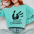 School Counselor t Shirt School Teacher Graduation Idea Comfort Colors Sweatshirt Chalky Mint