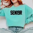 SEN19R Senior 2019 High School Graduation Party T-Shirt Comfort Colors Sweatshirt Chalky Mint