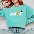 Senior 18 High School Graduation Eighteen Year Old Grad Comfort Colors Sweatshirt Chalky Mint
