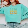 Senior 2022 Shirt Class Of 2022 Retro Graduation Grad Comfort Colors Sweatshirt Chalky Mint