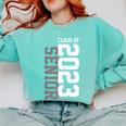 Senior 2023 Senior 23 Senior Class Of 2023 Graduation Done Comfort Colors Sweatshirt Chalky Mint