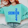 Senior 2024 Graphic Class Of 2024 Graduation Graphic Comfort Colors Sweatshirt Chalky Mint