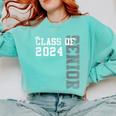 Senior 2024 Class Of 2024 Seniors Graduation 2024 Graduate Comfort Colors Sweatshirt Chalky Mint