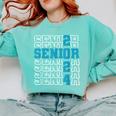 Senior 2024 Graduation Class Of 2024 Senior Boys Girls Comfort Colors Sweatshirt Chalky Mint