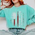 Senior 2026 American Flag Shirt USA Graduation Class Of 2026 Comfort Colors Sweatshirt Chalky Mint