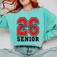 Senior 2026 Class Of 2026 School Graduation 2026 Merch Comfort Colors Sweatshirt Chalky Mint