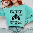 Senior 2026 Final Level Gamer Graduation 2026 Comfort Colors Sweatshirt Chalky Mint