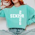 Senior 2026 Soccer Player Class Of 2026 Senior Graduation Comfort Colors Sweatshirt Chalky Mint